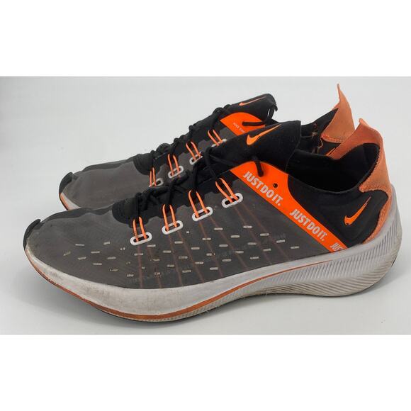 Nike Exp X14 SE men size 11.5 just do it Gray Orange Running Sneakers AO3095 - Picture 3 of 6